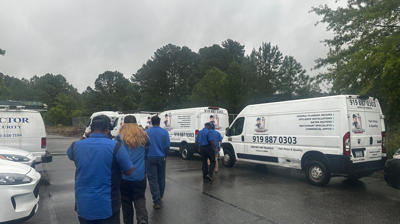 NC Plumbers off to work Photo